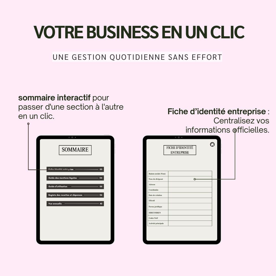 Registre des recettes et dépenses (100% Digital)