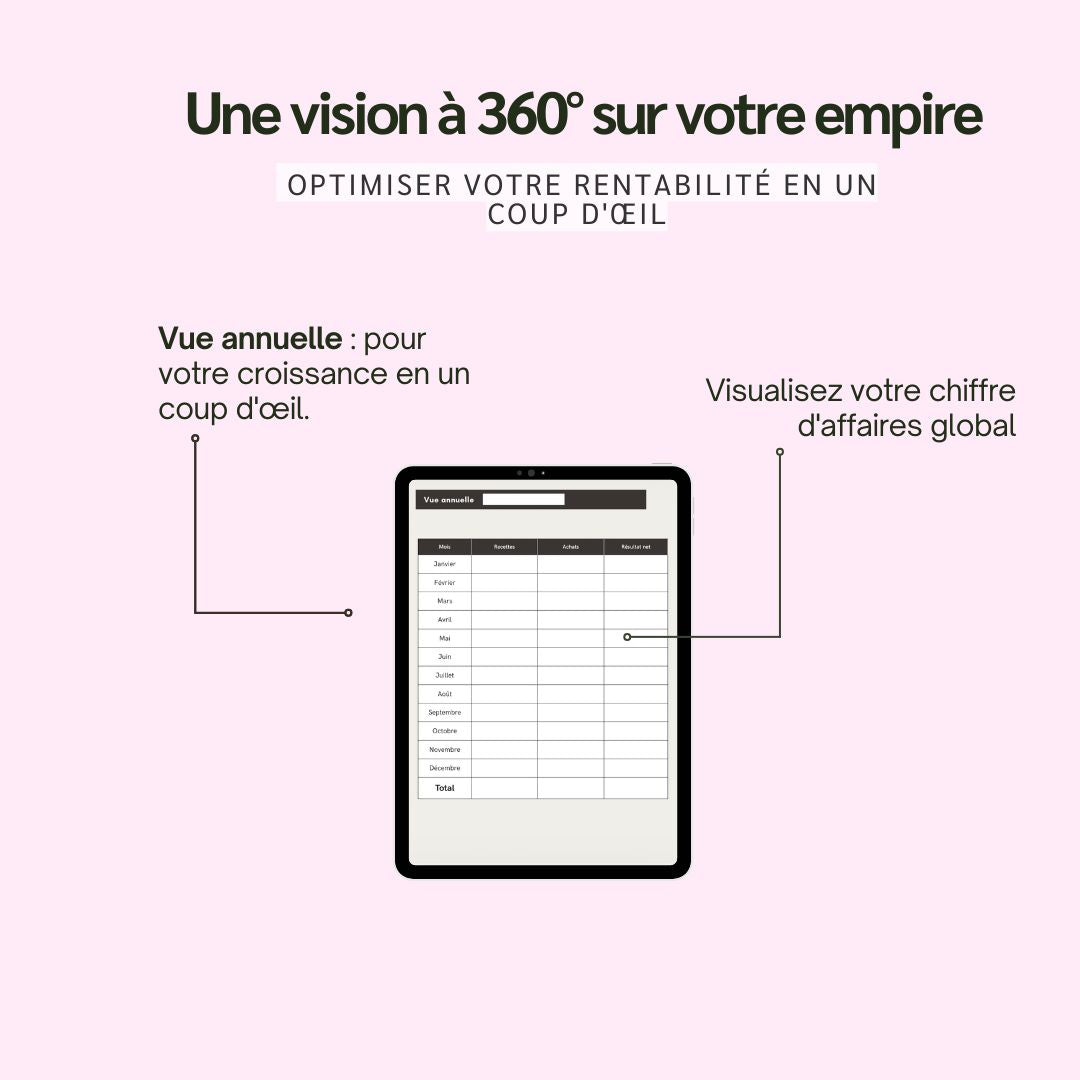 Registre des recettes et dépenses (100% Digital)
