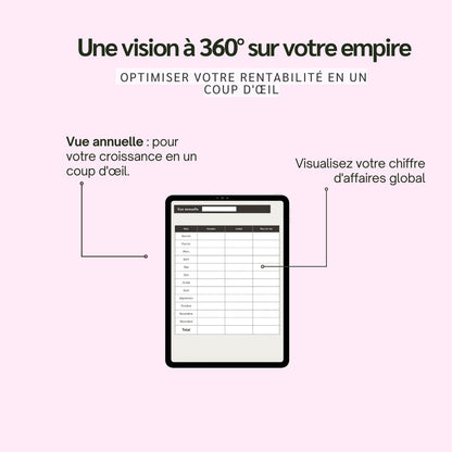 Registre des recettes et dépenses (100% Digital)